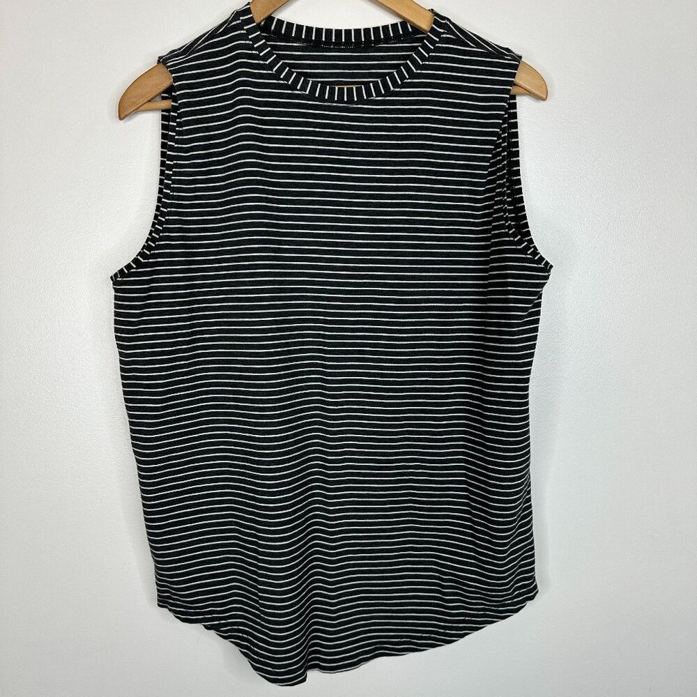 Lululemon Brunswick Tank Muscle T Pima Cotton Stripe Size 12